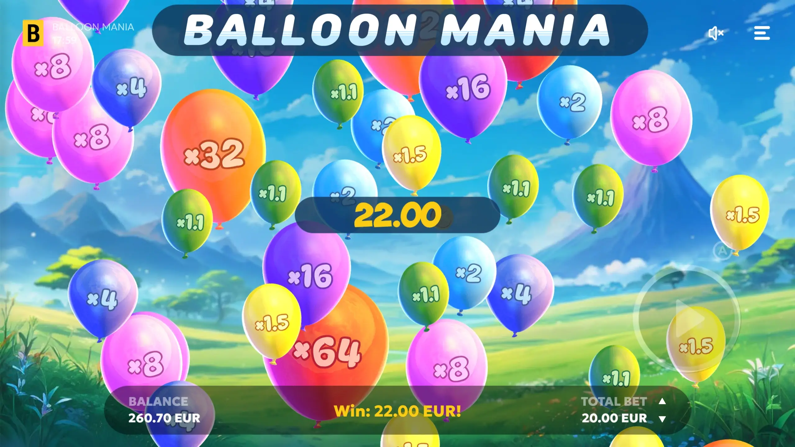 Balloon Mania Juego