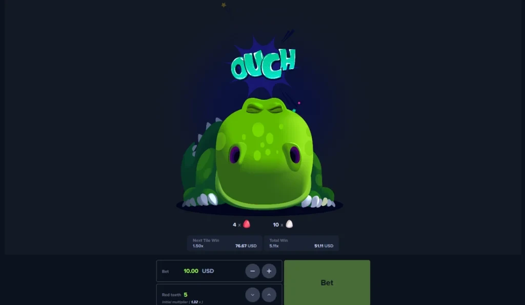 Gana en Croco Dino: premia tu precisión y sangre fría Pantalla de victoria en Croco Dino con ganancias acumuladas