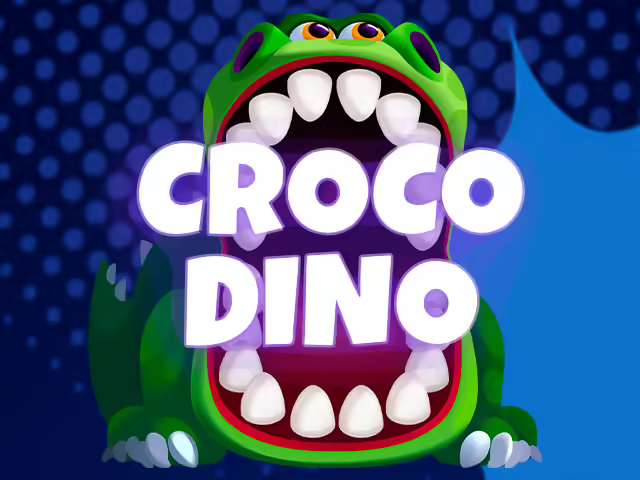 Croco Dino: Atrévete a sacar el diente correcto sin enfadar al dinosaurio Dinosaurio abriendo la boca listo para el juego Croco Dino